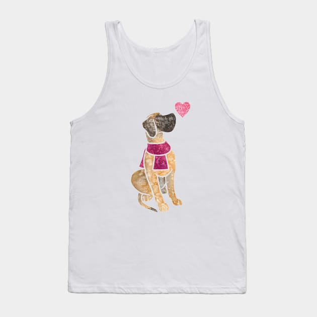 Great Dane (fawn) Tank Top by animalartbyjess